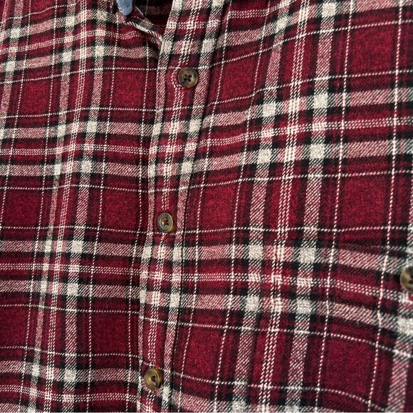 Woolrich Men’s 100% Cotton Plaid Ruby Flannel Shirt Size L - Picture 5 of 16